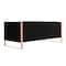 Manhattan Comfort Trillium Sofa in Black and Rose Gold SF009-BK - alternate 3